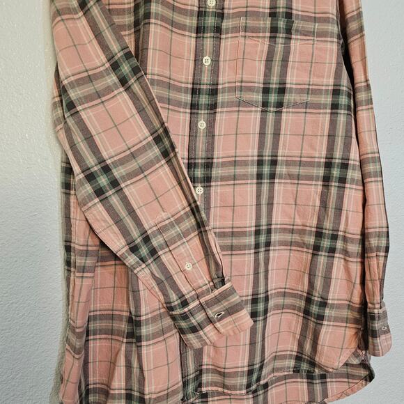 Lauren Ralph Lauren Blouse Womens XM Pink Plaid Long Sleeve Button Up Flannel - Picture 4 of 8